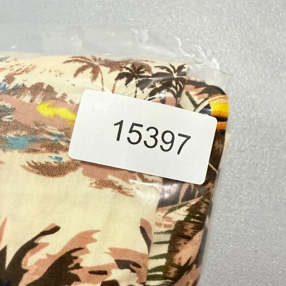 Barefoot In Paradise Shirt Adult Medium Floral Toucan Hawaiian Camp Tropical Men - Picture 12 of 12